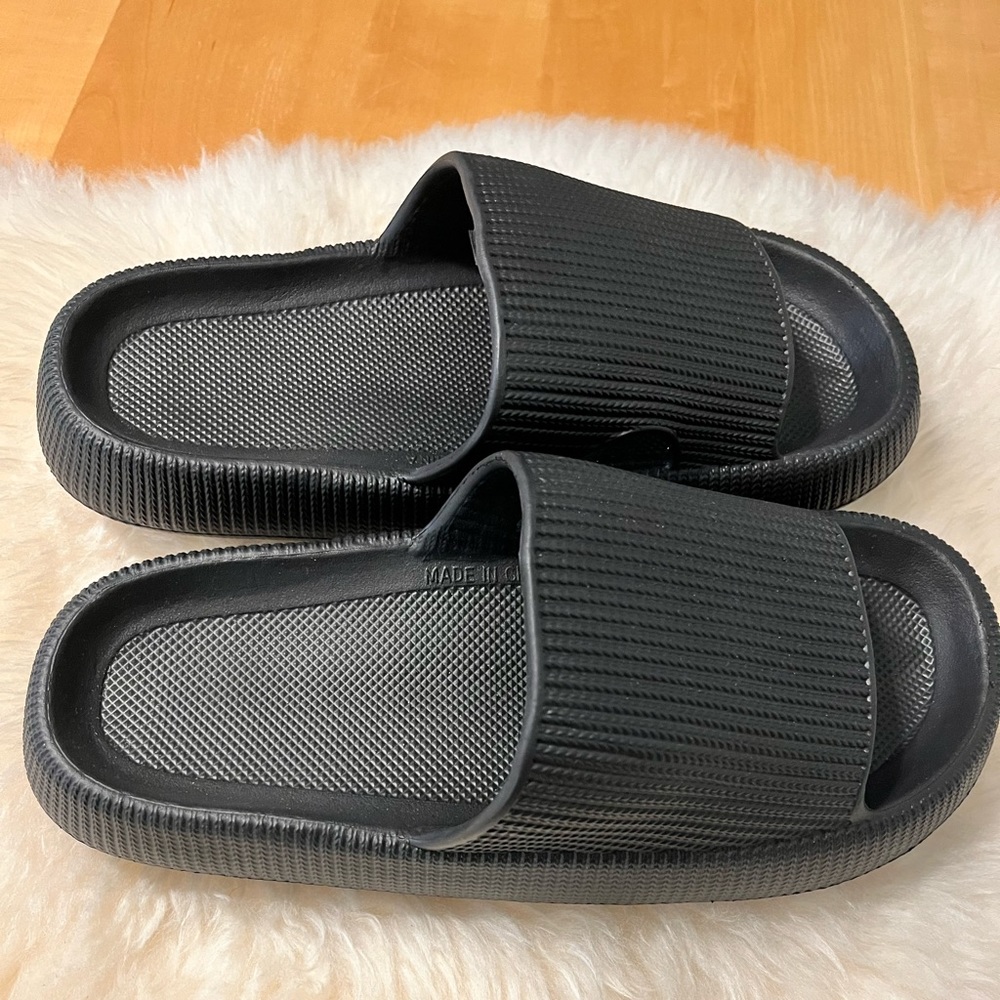 - Cloudies Sandals in Black size 10. Never worn.